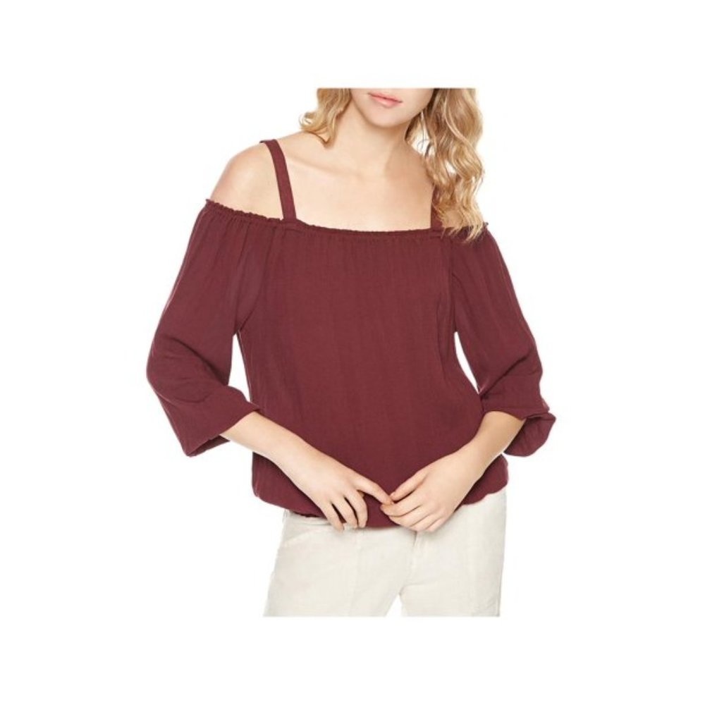 NWT Sanctuary Tori Off-The-Shoulder 3/4 Sleeves Halter Top - small